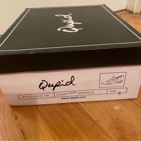 Braided ankle boot - Qupid Sochi light taupe distressed NIB - Picture 6 of 7